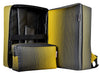 SO-NO-RO-A modular backpack for modular synthesizers made of surplus car upholstery fabric - YUKI bags. SO-NO-RO-A modular backpack was specially designed for ADDAC System. This backpack provides you all the functionality and safety you need to carry most of ADDAC System's wood frames, external power supply, cables, laptop, tablet or anything else your performance might need. SO-NO-RO-A modular backpack is comprised of four different elements.